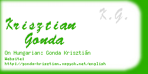 krisztian gonda business card