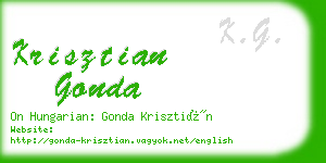 krisztian gonda business card